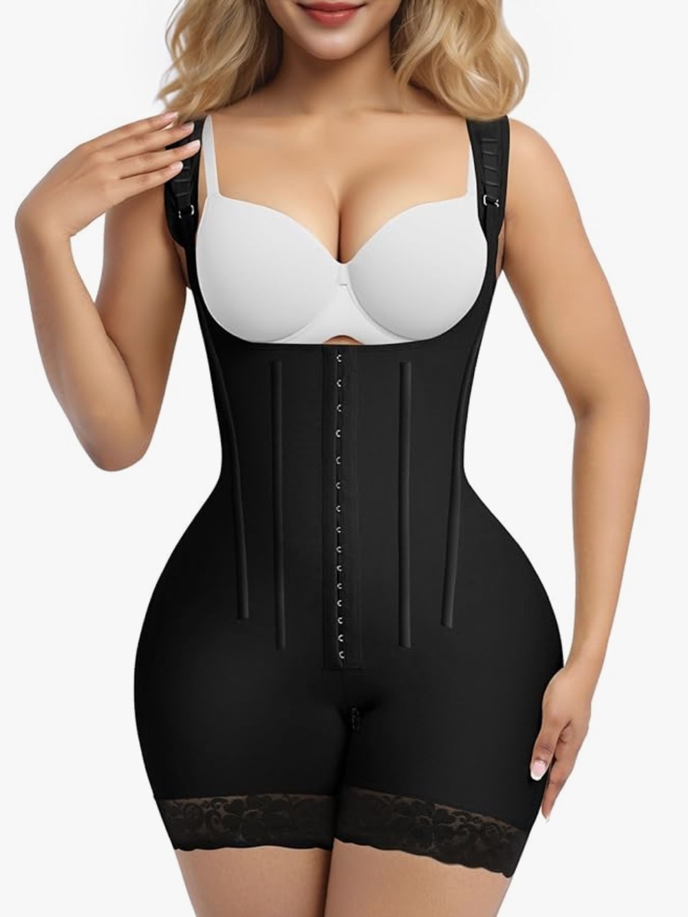 Beige Underbust Shaper With Boning
